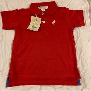 TBBC richmond red polo. 18/24m. NWT
